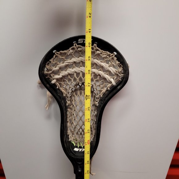 STX Mens Stallion 7000 Lacrosse Stick 30" Shaft Black White Yellow 41" - Picture 12 of 12
